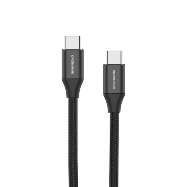 RIVERSONG USB C TO USB C CABLE 3M HERCULES C5 60W BLACK (CT29)