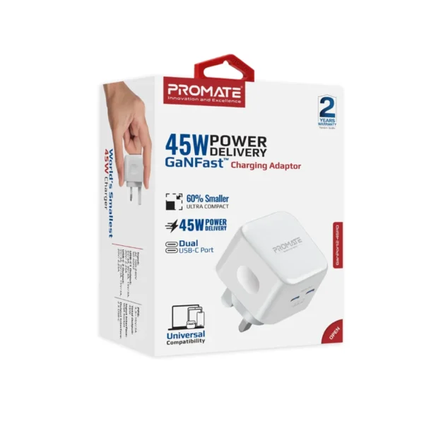 45W Power Delivery GaNFast™ Charging Adapter