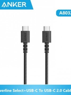 Anker Powerline Select+ Usb-c To Usb-c 2.0 Cable (3ft/0.9m) Black- A8032H11