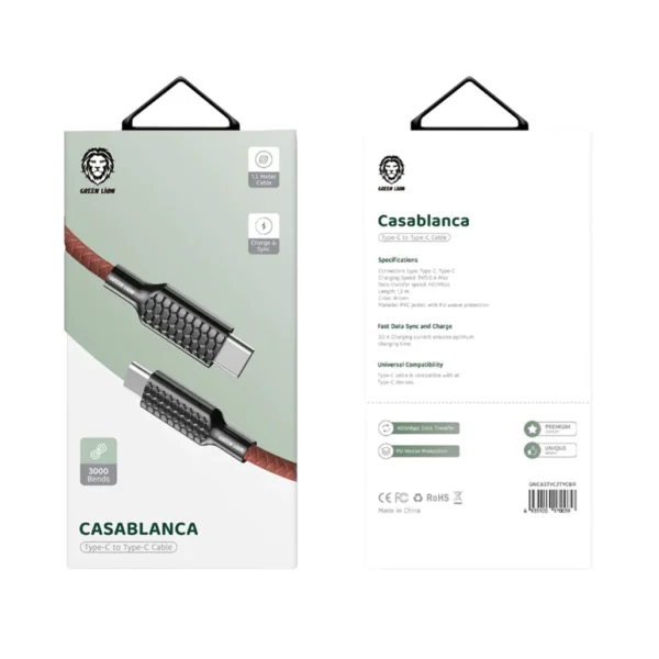Green Lion Casablanca Type-C To Type-C Cable