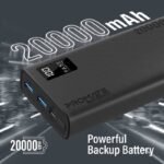 Bolt-20pro Compact Smart Charging Power Bank Dual USB-A USB-C Output / Input 20000Mah