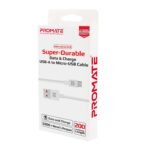 Promate 2-Meter MicroCord-2 Micro USB Cable, High-